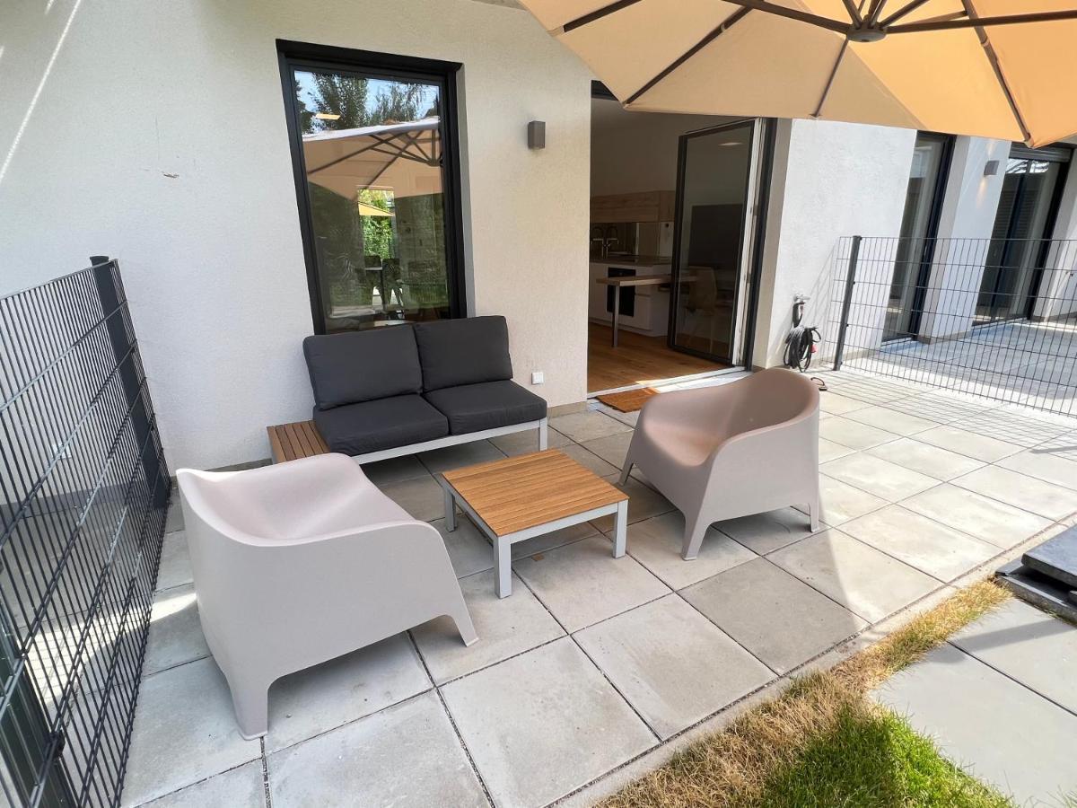 25H Spa-Residenz Best Sleep Privat Garden & Pools نيوسيدل آم سي المظهر الخارجي الصورة